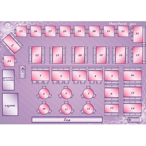 Ресторанный сервис бронирования столиков menu-rest.com - Интерьер ресторана "Истерия"