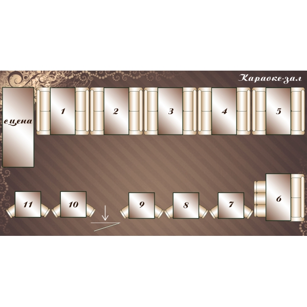 Ресторанный сервис бронирования столиков menu-rest.com - Интерьер ресторана "Истерия"